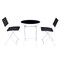 Costway 3 PCS Folding Bistro Table Chairs Set Garden Backyard Patio Furniture Black